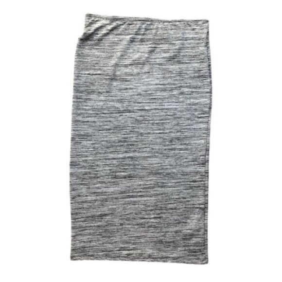 Zara Women’s High Waist Pencil Skirt Space dye print Grey Black Size Medium - Picture 5 of 14